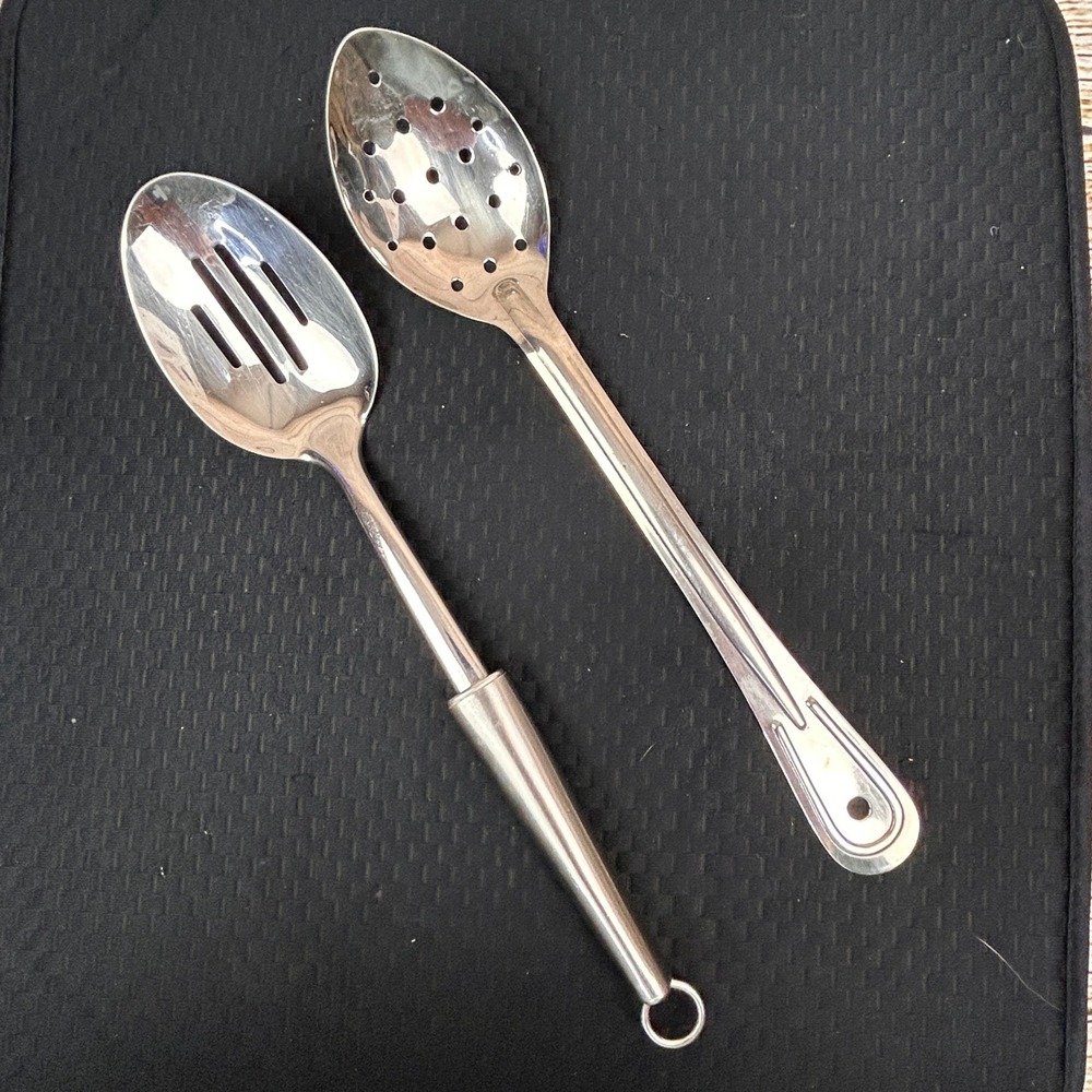 Progressive International S/S Slotted & Unbranded Perforated Serving Spoon